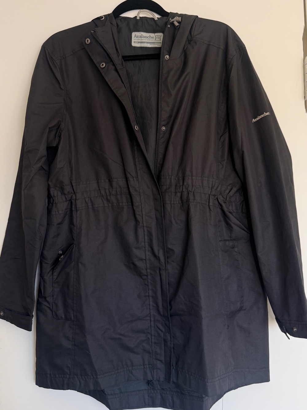 Avalanche Women's Black Hooded Trench Coat